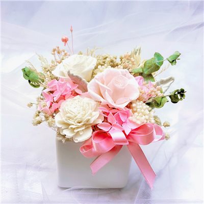唯美永生花桌上花禮